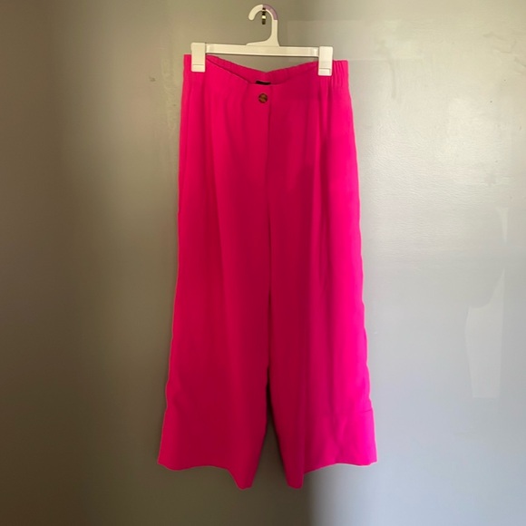 J Crew Hot Pink Slacks - Picture 1 of 5